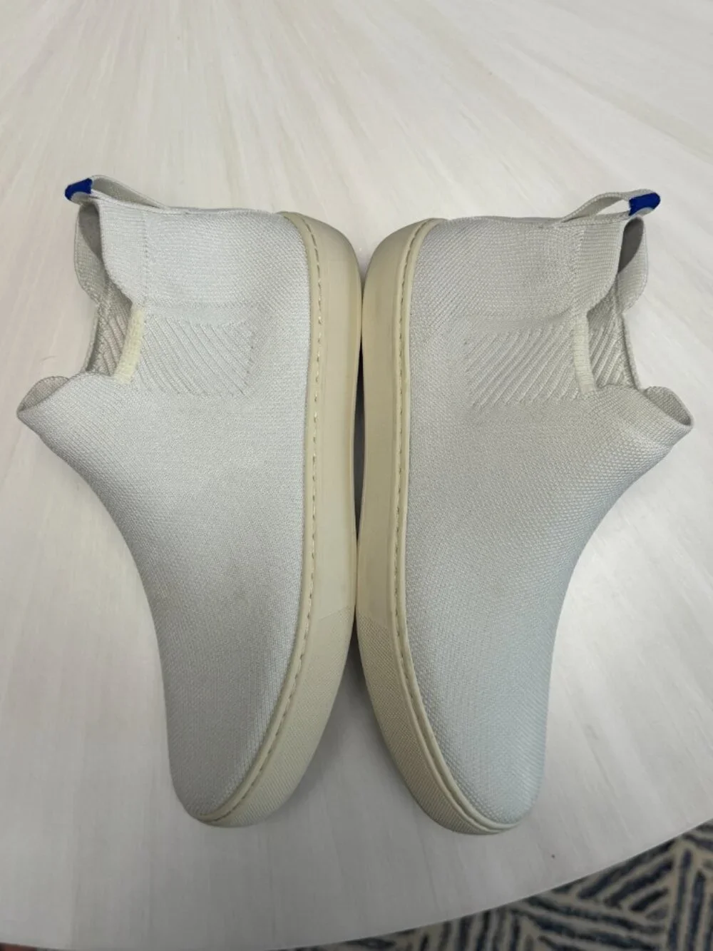 Like New Discontinued Rothy's White Chelsea Boot/High Top Sneaker Sz 8.5